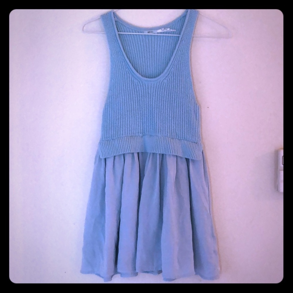 Blue flowy tank top